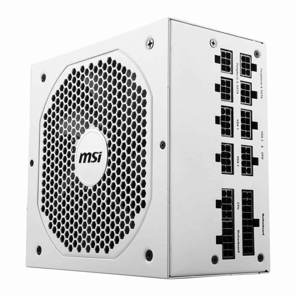 (image for) MSI MPG A750GF White 750W 80+ Gold Fully Modulay Power Supply/PSU